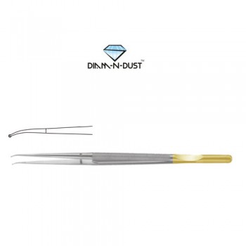 Diam-n-Dust™ Micro Ring Forcep Curved - With Counter Balance Stainless Steel, 18.5 cm - 7 1/4" Diameter 1.0 mm 